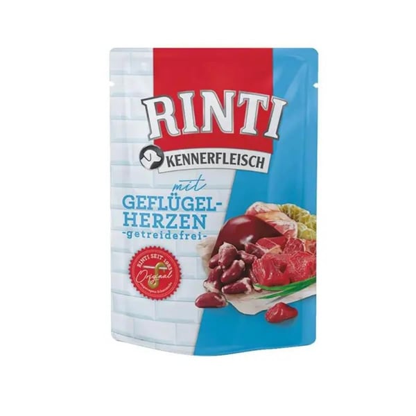 Rinti Pouch Yürekli Yetişkin Köpek Maması 400gr