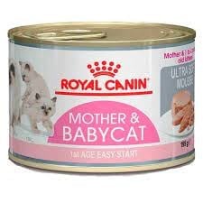 Royal Canin Mother&BabyCat Gebe/Laktasyondaki Anne ve Yavru Kedi için Kedi Konservesi 195g