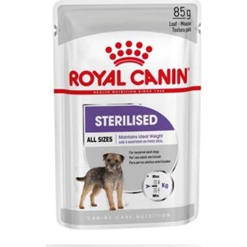 Royal Canin Sterilised Kısırlaştırılmış Köpekler için Yaş Köpek Maması 85g x 12 Adet