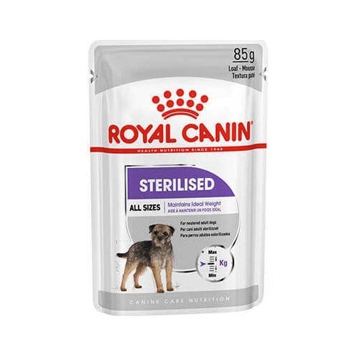 Royal Canin Sterilised Kısırlaştırılmış Köpekler için Yaş Köpek Maması 85g x 12 Adet