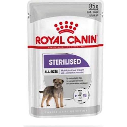 Royal Canin Sterilised Kısırlaştırılmış Köpekler için Yaş Köpek Maması 85g x 12 Adet