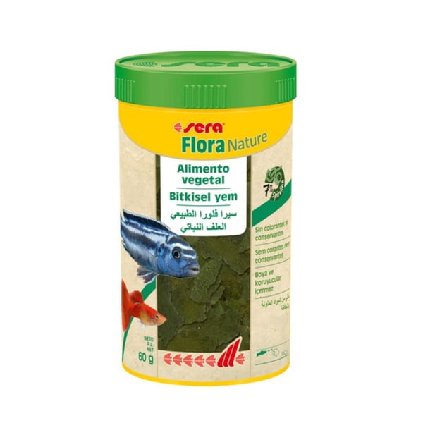 Sera Flora Nature Bitkisel Balık Yemi 250 ml