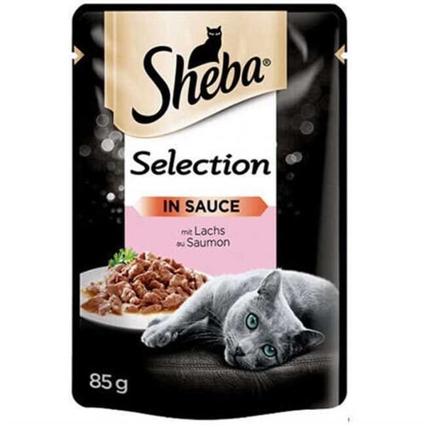 Sheba Salmon Pouch Gravy Soslu Somonlu Yetişkin Yaş Kedi Maması 85 Gr