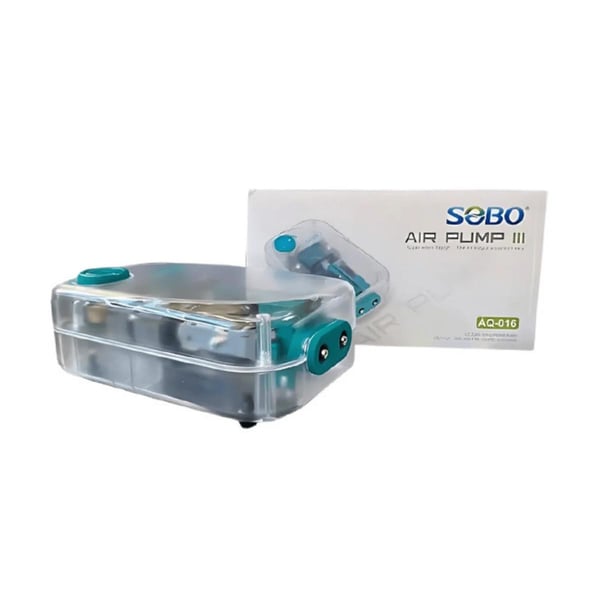 Sobo Çift Çıkışlı Hava Motoru Şeffaf Kasa 8W 2 x 6 Lt/Min