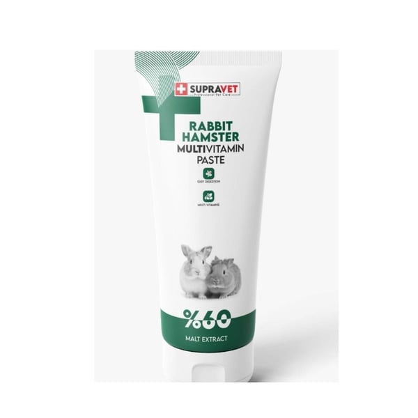 Supravet Tavşan Hamster Ginepig ve Kemirgenler İçin Multivitamin Malt Paste 100gr
