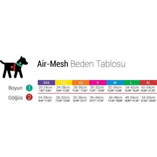 Tailpetz Air-Mesh Harness Göğüs Tasması MOON XL