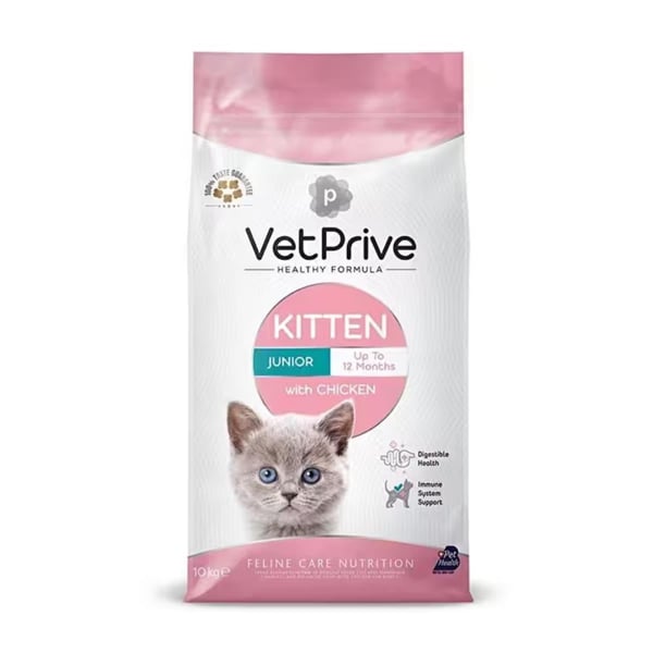 Vet Prive Tavuklu 10 kg Yavru Kedi Maması