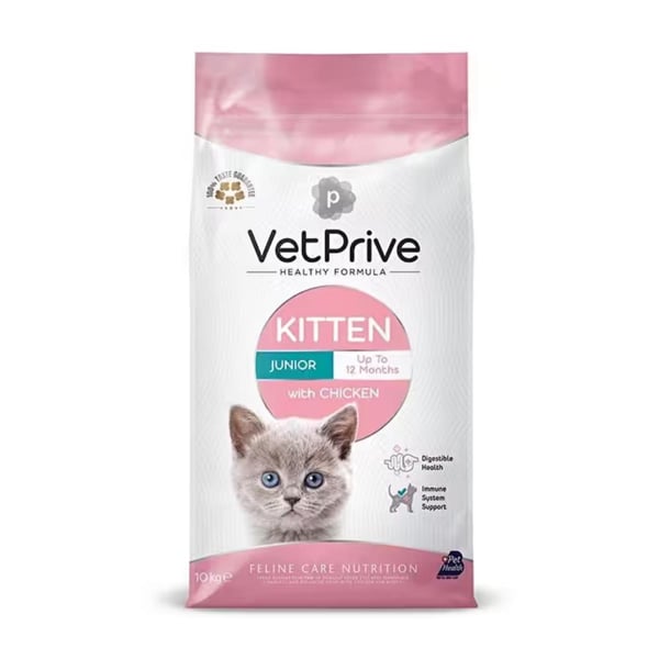 Vet Prive Tavuklu 10 kg Yavru Kedi Maması