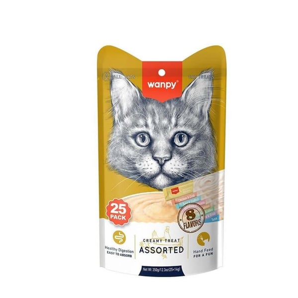Wanpy Karışık Sıvı Kedi Ödülü 25*14 gr