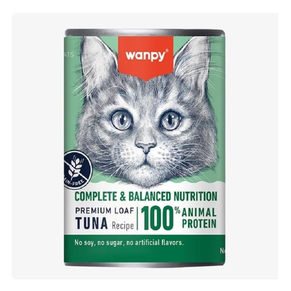 Wanpy Tahılsız %100 Ton Balıklı Kedi Konservesi 375 Gr