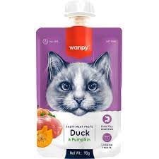 Wanpy Taze Ördekli & Bal Kabaklı Kedi Et Ezmesi 90 gr