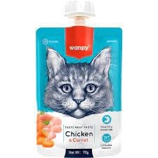 Wanpy Taze Tavuklu & Havuçlu Kedi Et Ezmesi 90 gr