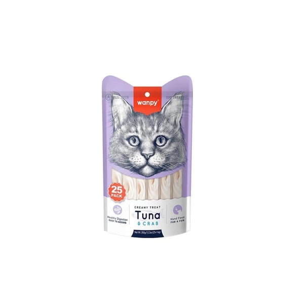 Wanpy Ton Balıklı ve Yengeçli Krema Kedi Ödülü 25x14gr