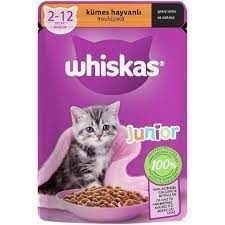 Whiskas Pouch Sos İçinde Kümes Hayvanlı Yavru Kedi Konservesi 85gr