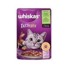 Whiskas Pouch TastyMix Sos İçinde Kuzulu Tavuklu ve Havuçlu Yetişkin Kedi Konservesi 85gr
