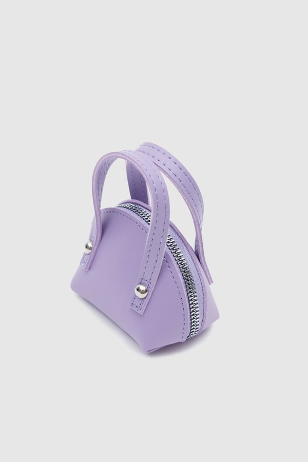Lila C11 Mini Boy Tek Bölmeli Suni Deri Kadın Cüzdan B:7 E:10 G:6
