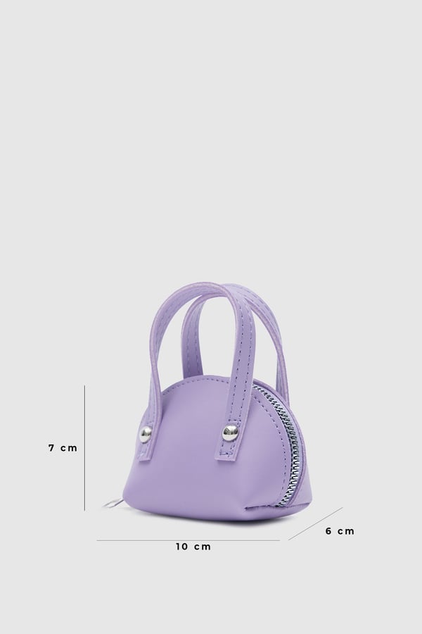 Lila C11 Mini Boy Tek Bölmeli Suni Deri Kadın Cüzdan B:7 E:10 G:6