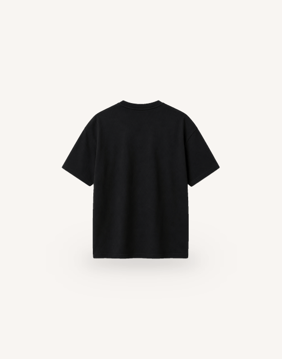 Bisiklet Yaka Kısa Kollu Modal Siyah Basic T-shirt