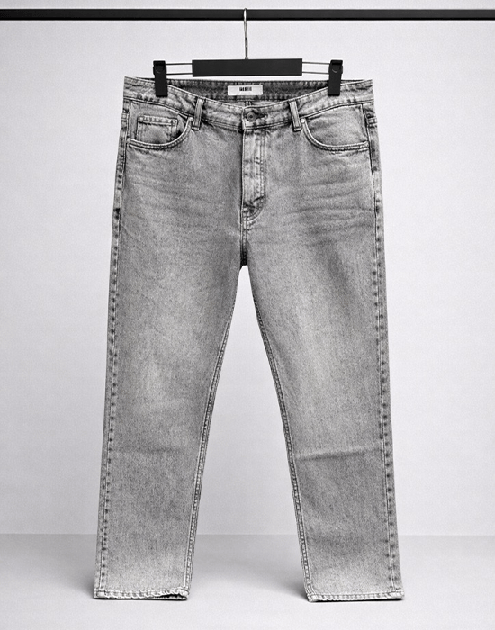 Gri Baggy Fit Jean