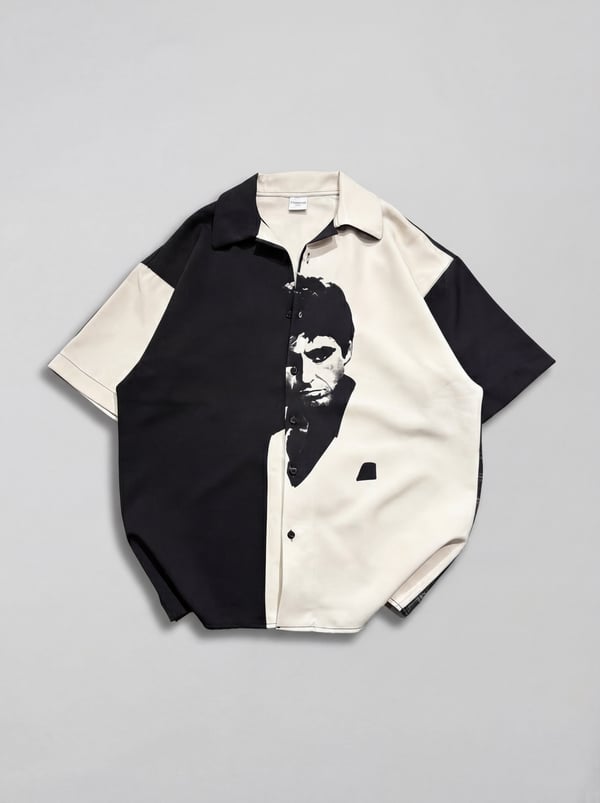 Scarface Tony Montana Rayon Düğmeli Gömlek