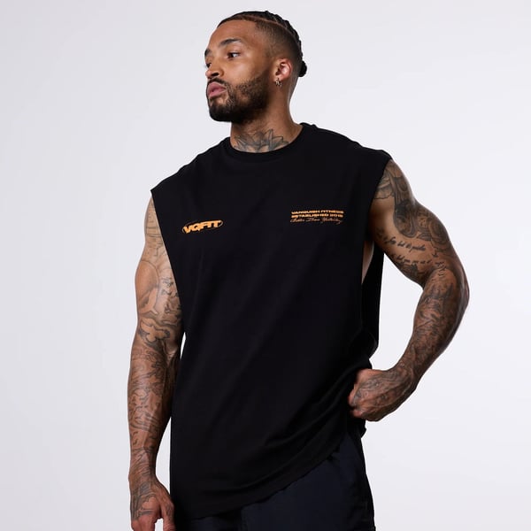 Top Tank Orange Black Atlet