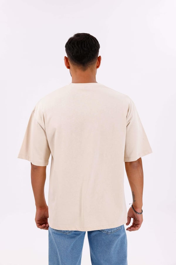 Oversize Basic 30/2 T-Shirt Bej