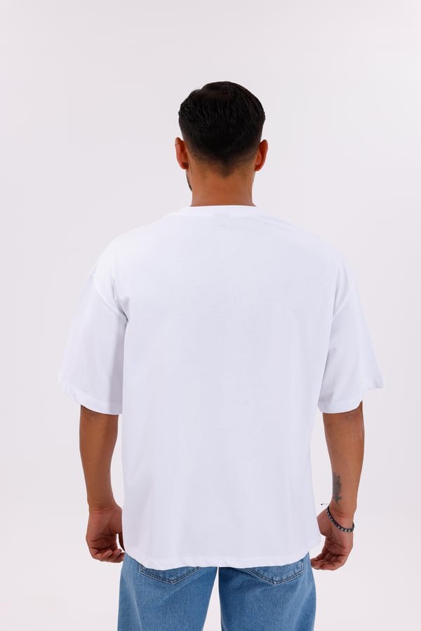 Oversize Basic 30/2 T-Shirt Beyaz