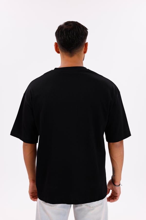 Oversize Basic 30/2 T-Shirt Siyah