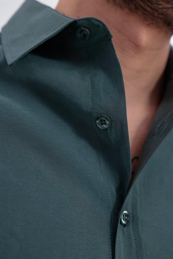 Oversize Modal Gömlek Yeşil