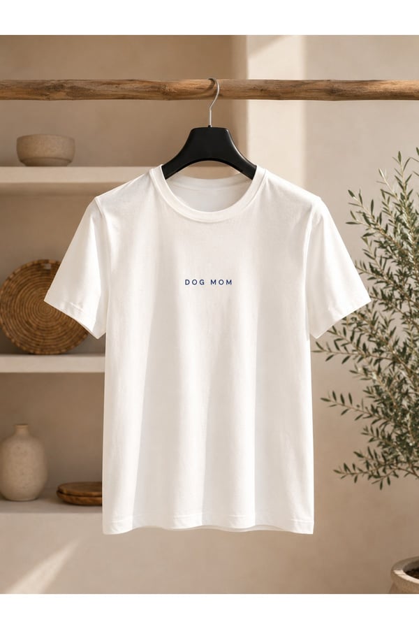 Dog Mom Kadın T-shirt, Bol Kesim