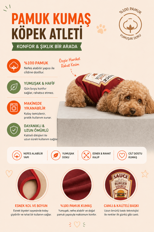 Köpek Atlet Barbeque Souce 