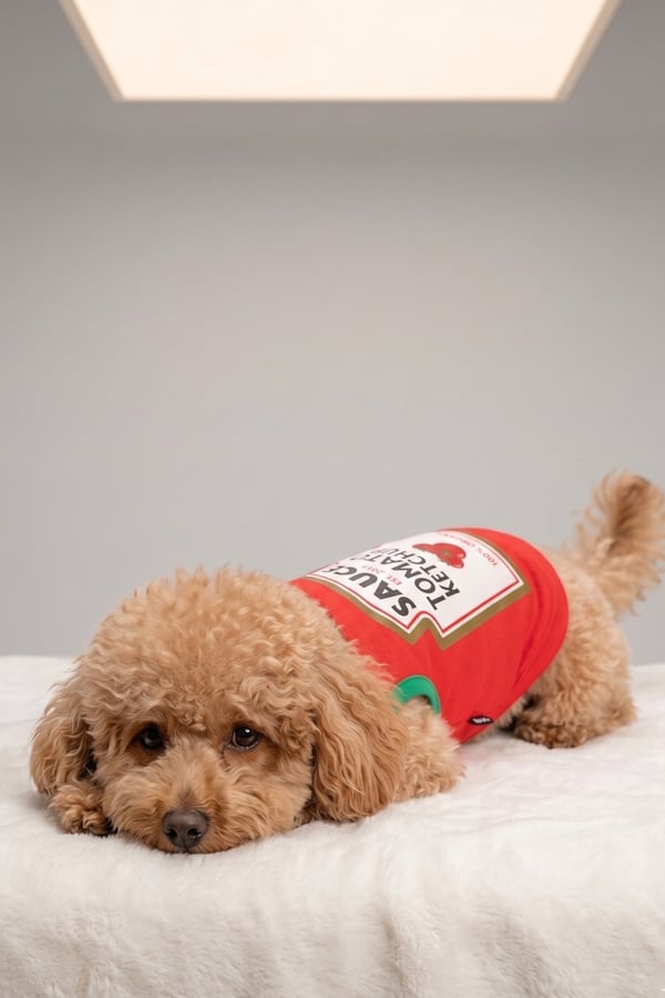 Salya Store Mustard - Ketchup Yazlık Köpek Atlet Kedi,köpek Kıyafeti 