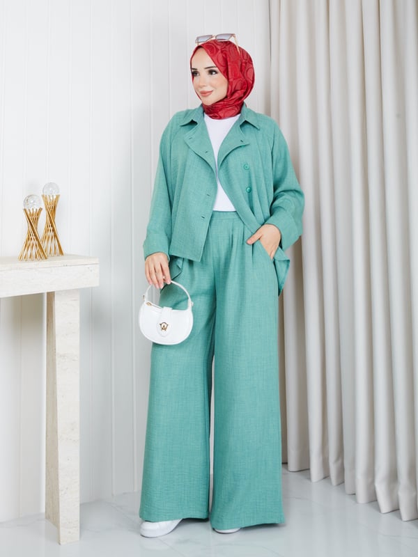 Bahar İkili Takım Mint Yeşili