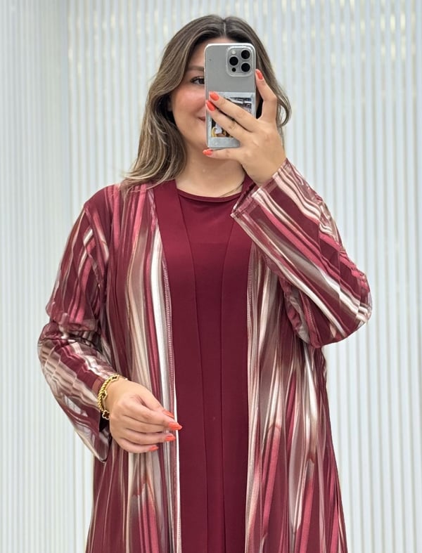 Elva Elbise Takım Bordo