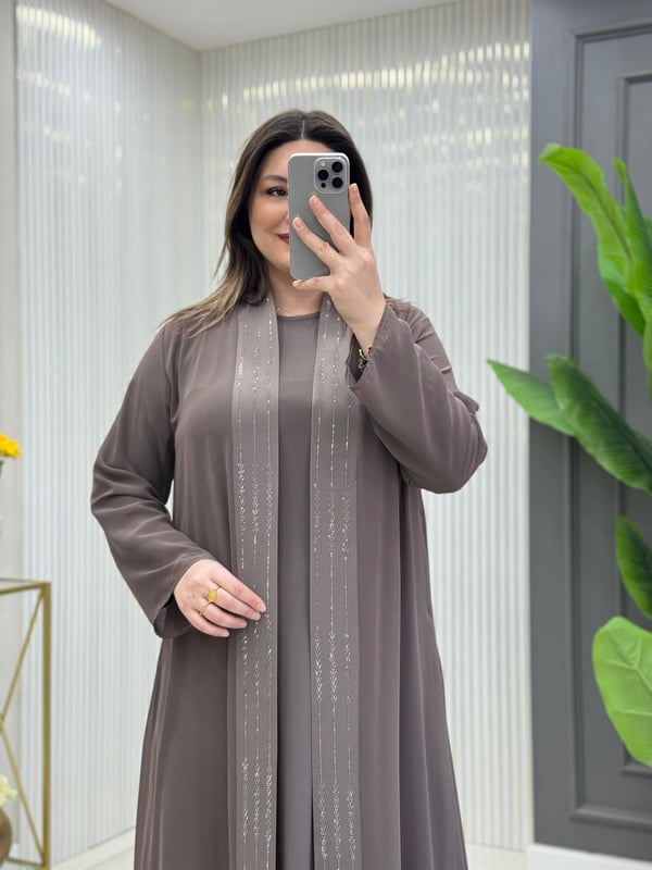 Esila Elbise Takım Vizon