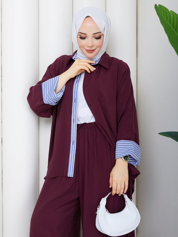 Lavin İkili Takım Bordo