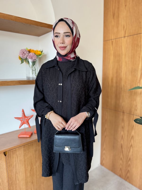 Lavinya Üçlü Takım Siyah