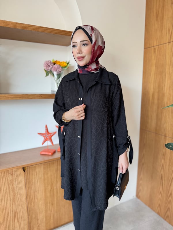 Lavinya Üçlü Takım Siyah