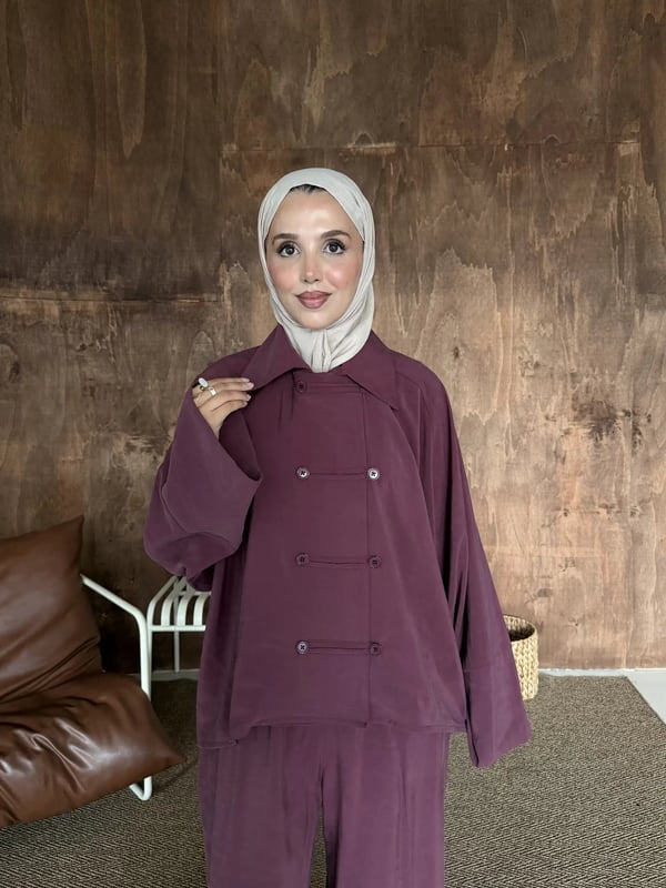 Lina İkili Takım Bordo