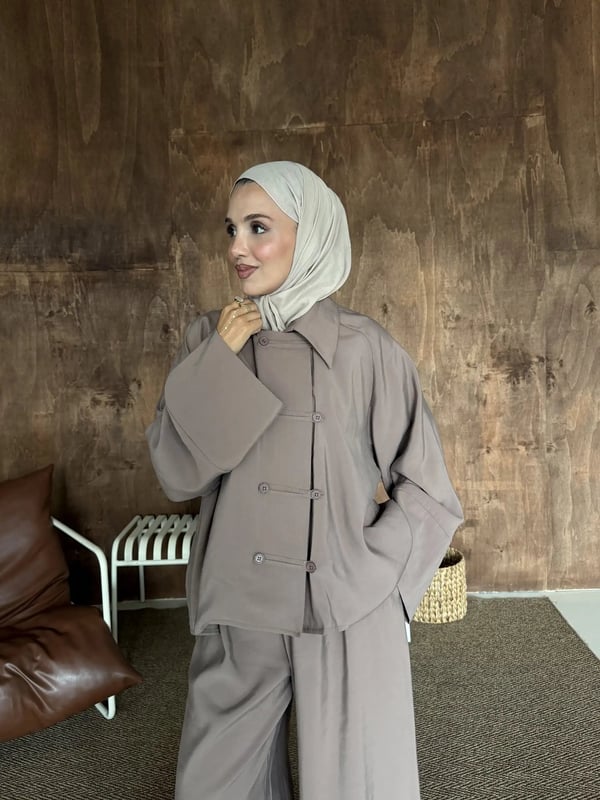 Lina İkili Takım Ekru