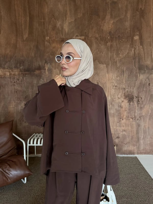 Lina İkili Takım Kahverengi