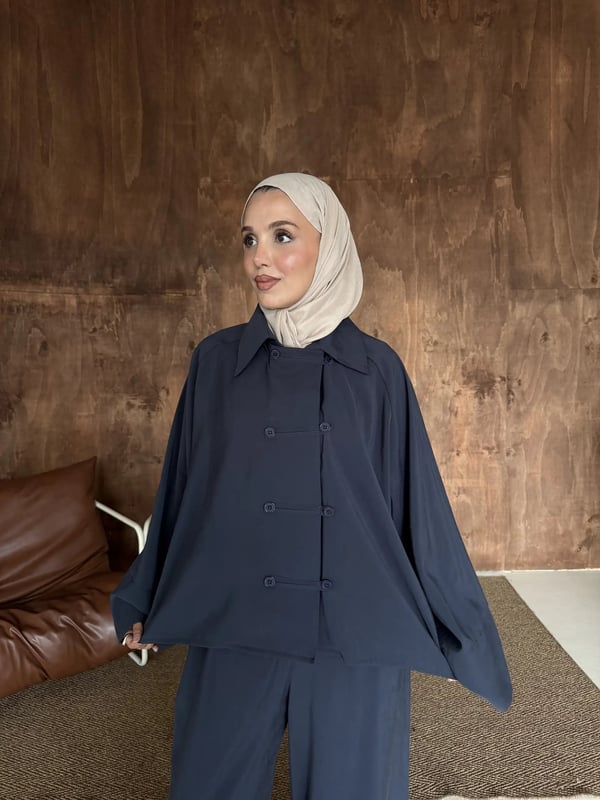 Lina İkili Takım Lacivert