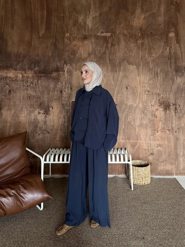 Lina İkili Takım Lacivert