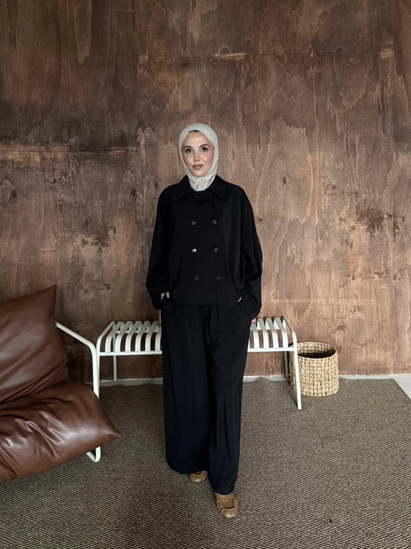 Lina İkili Takım Siyah