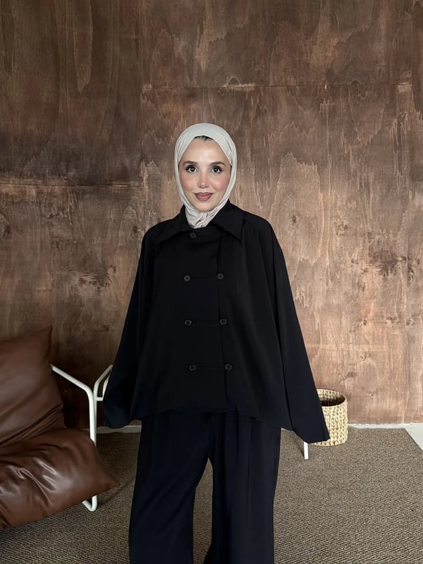 Lina İkili Takım Siyah
