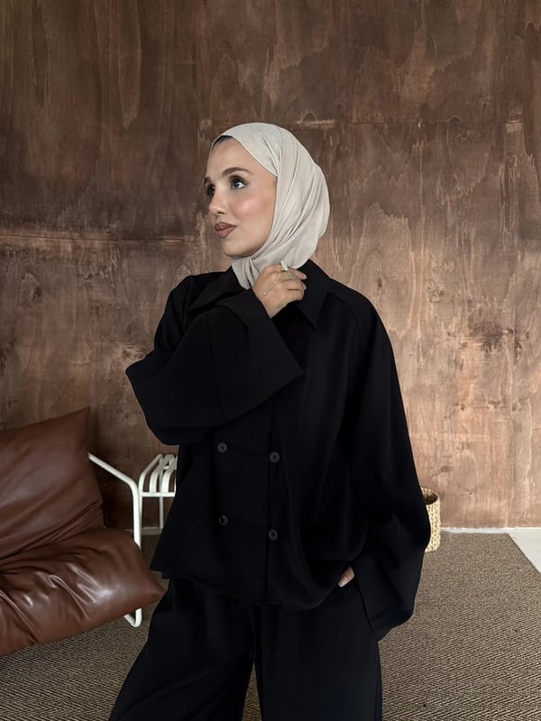 Lina İkili Takım Siyah