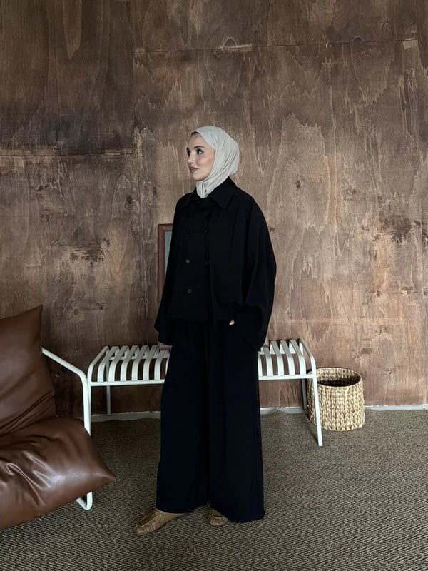 Lina İkili Takım Siyah