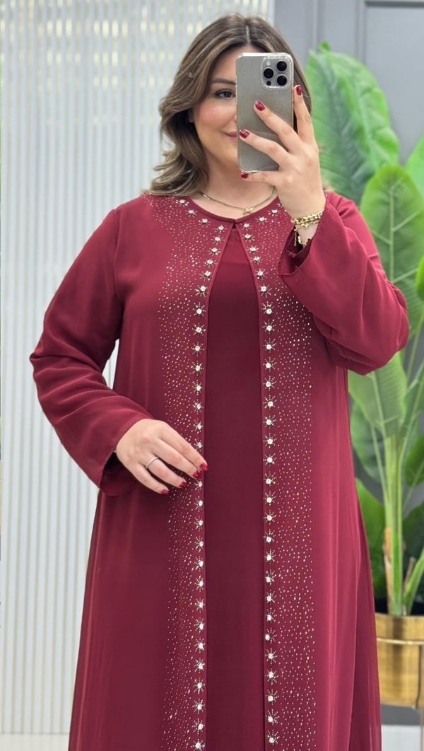 Mora Elbise Bordo