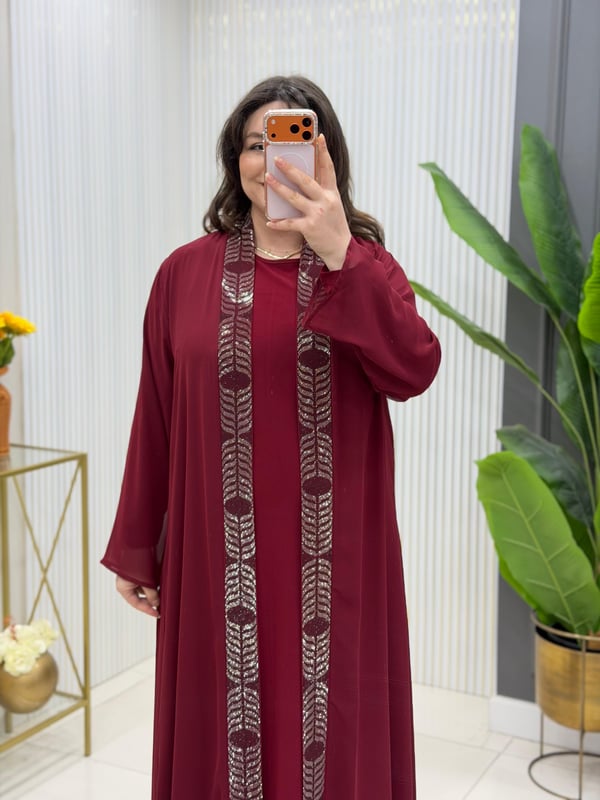 Nara Elbise Takım Bordo