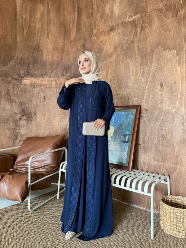 Nazlı Abiye Lacivert